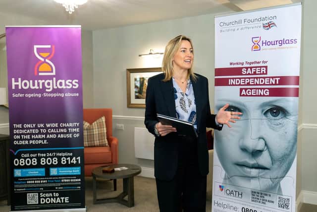 Churchill Foundation Director Emma McCarthy at launch of Hourglass charity partnership