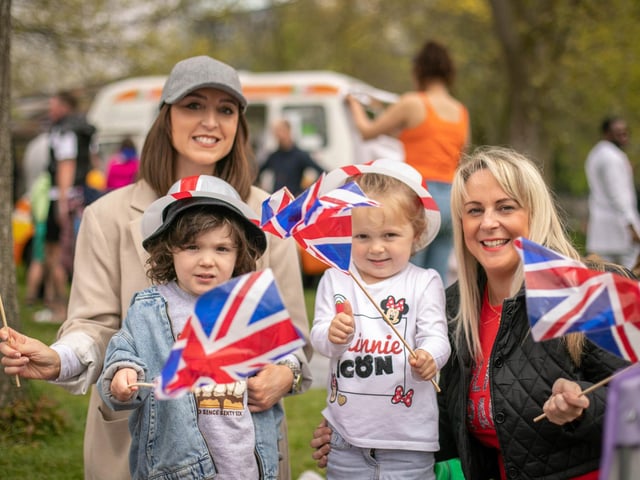 Pictured: Connie Alison, three-year-olds Indy and Sienna and Samantha Beaven at Victoria Park, Portsmouth