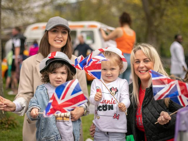 Pictured: Connie Alison, three-year-olds Indy and Sienna and Samantha Beaven at Victoria Park, Portsmouth