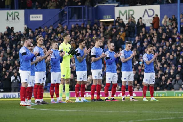 Pompey's players pay tribute to Anton Walkes after his death this week.