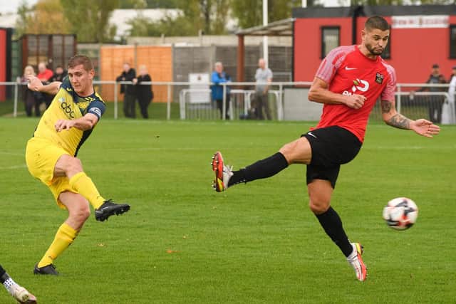 Jack Lee, left, came off with a hamstring injury at Stoneham in the Russell Cotes Cup last  night. Picture: Keith Woodland