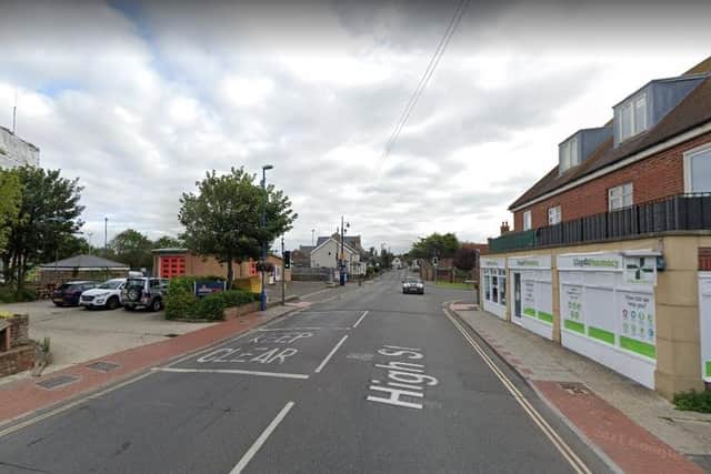 Harry Wardens, 36, of Cromwell Road, Caterham, was found asleep behind the wheel of a car in Selsey High Street. He was so drunk he had to be taken to hospital. Picture: Google Street View.