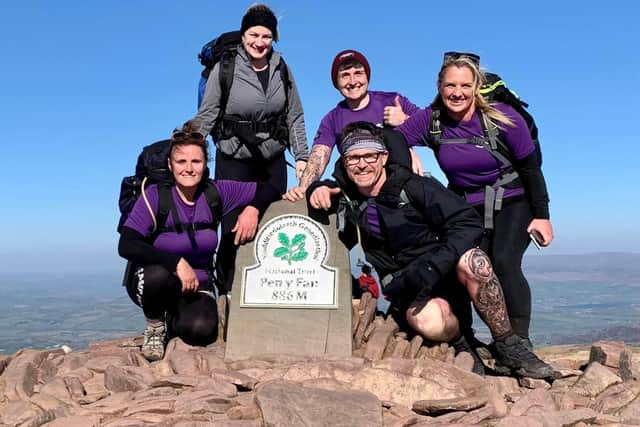 50 members of Fareham's Bootcamp UK climbed Pen-y-Fan to raise money for Ukraine aid.