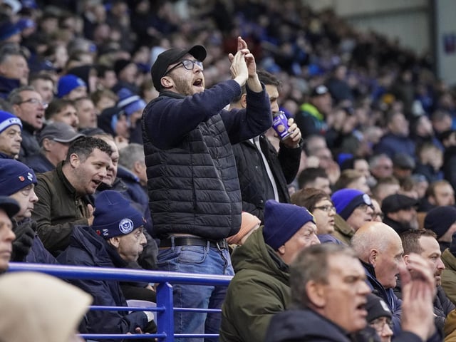 Pompey fans backed their team as they gave it everything against promotion-chasing Burnley at Fratton Park on Saturday.