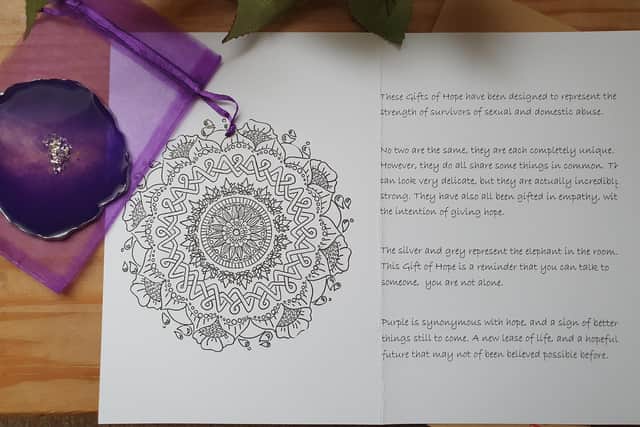 Caroline Chapman and Charlene Minifie have been creating Gifts of Hope for clients at Portsmouth Abuse and Rape Counselling Service to let them know they're not alone