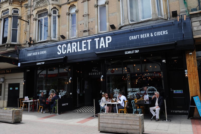 The Scarlet Tap is in Palmerston Road, Southsea. It used to be the Slug and Lettuce before being rebranded.