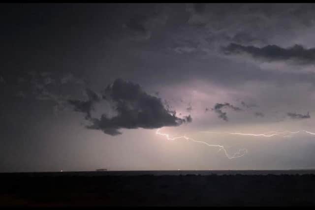 Southsea during the thunderstorm last night. Picture: Abbey Visser