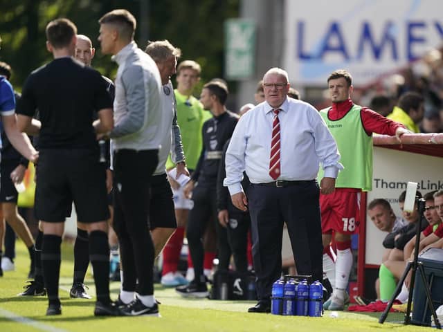 Play-off winning manager Steve Evans thinks one of Pompey, Bolton and Derby will face disappointment. (Image: Jason Brown/ProSportsImages)