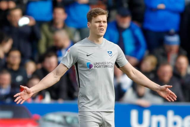 Pompey would not be able to renew Sean Raggett's loan from Norwich beyond June 30 should the season be extended. Picture: Simon Davies/ProSportsImages