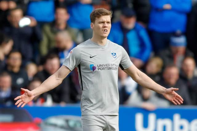 Pompey would not be able to renew Sean Raggett's loan from Norwich beyond June 30 should the season be extended. Picture: Simon Davies/ProSportsImages