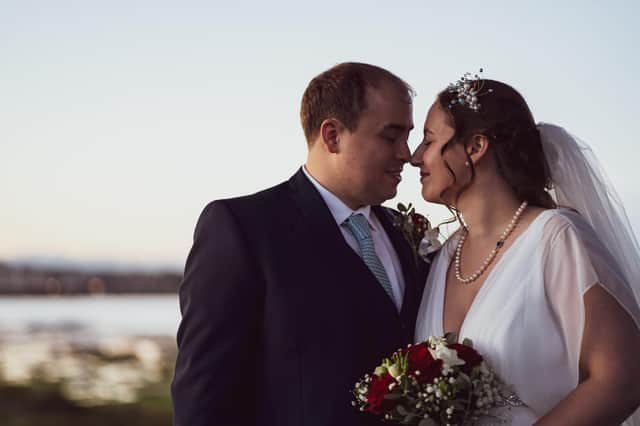 Martin and Charlotte Sturgess on their wedding day. Picture: Carla Mortimer Photography