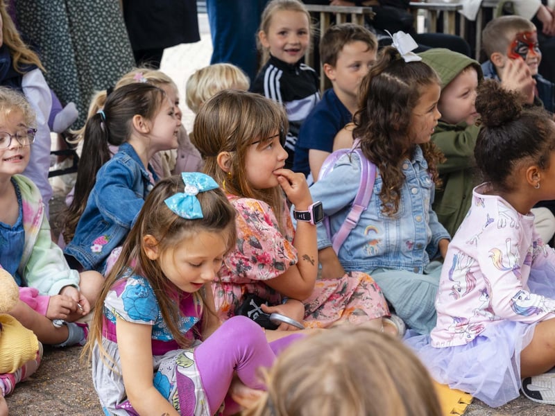 Children watching Captain Crossbones at Port Solent. Picture: Matthew Clark