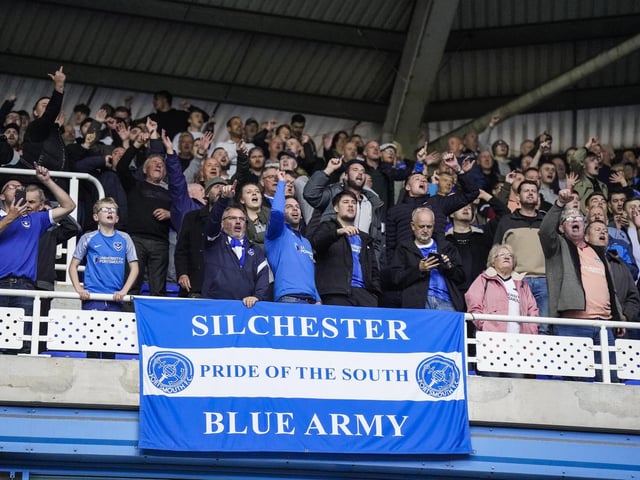 Pompey fans watched their side open up a six-point lead at the top of League One
