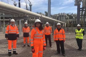 Suella Braverman, MP for Fareham, visited a new substation that will power one million homes thanks to a project connecting the National Grid with the continent. Picture: Suella Braverman