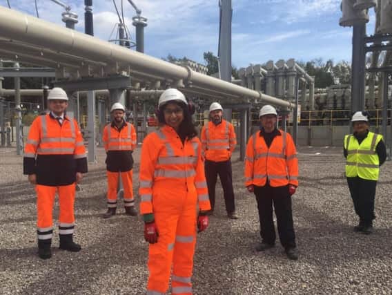Suella Braverman, MP for Fareham, visited a new substation that will power one million homes thanks to a project connecting the National Grid with the continent. Picture: Suella Braverman