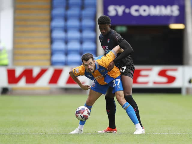 Former Pompey striker John Marquis has scored his first goals of the season for Shrewsbury. Joe Dent/theposh.com