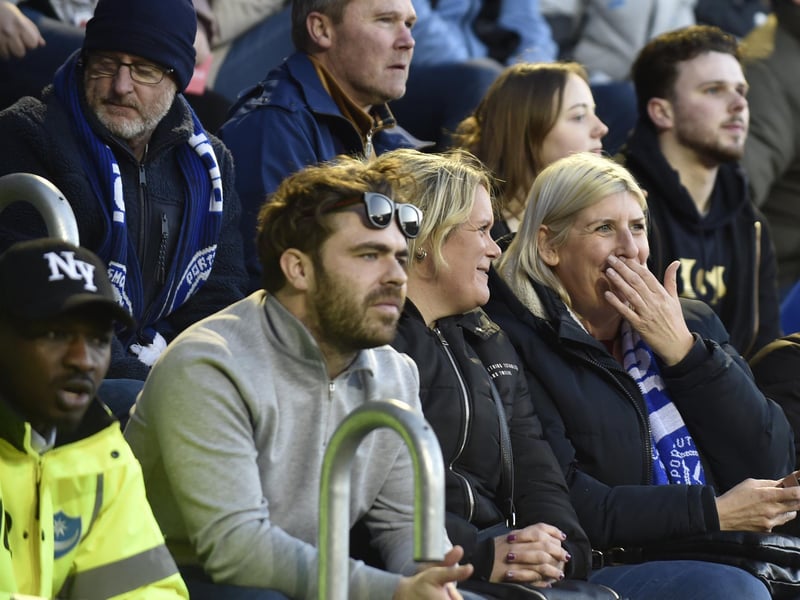 Fans at Fratton Park as they prepare for the matchPicture: Sarah Standing (160424-580)