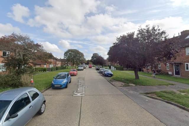 Police received reports of a fire in Kingsham Avenue, Chichester. Picture: Google Street View.