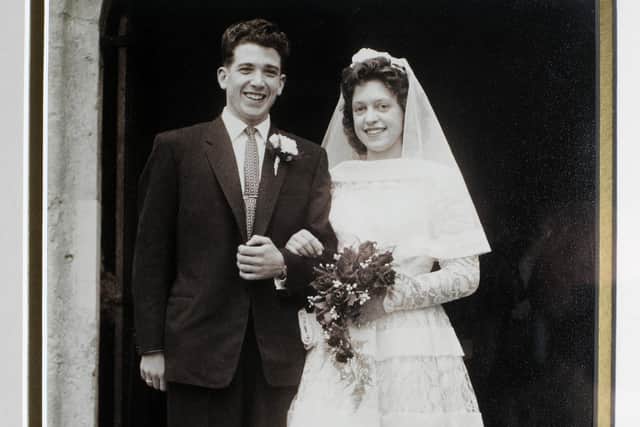 Sam and Rita Edgar pictured on their wedding day.