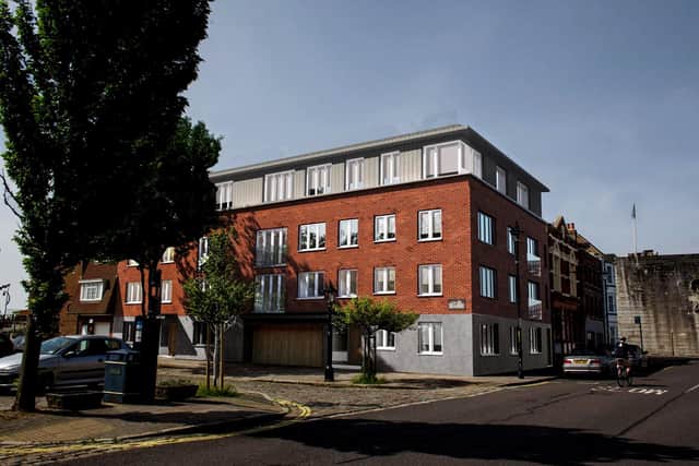 How the one-storey extension to Fontenoy House in Old Portsmouth would have looked. From planning applciation papers