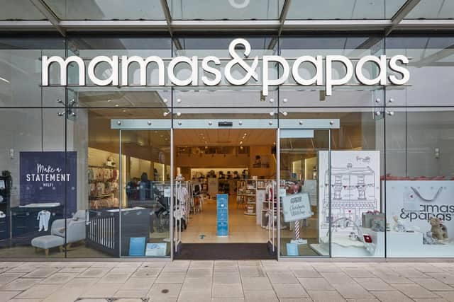 The reopened Mamas and Papas children's shop at Whiteley