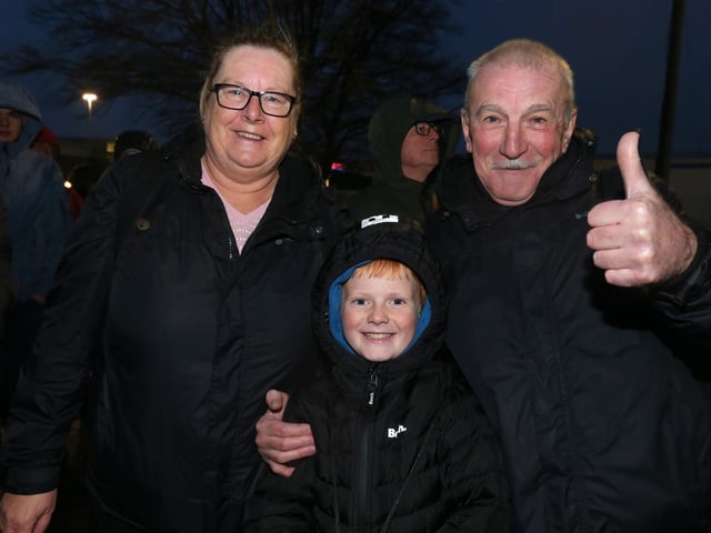 Pompey fans depart from Fratton Park for the Tottenham Hotspur Stadium, ahead of Portsmouth's FA Cup third round tie with Spurs
 (jpns 070123-86)