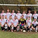 AFC Stubbington. Back (from left): Dean Knibbs (assistant coach), James Waite, Jake Goble, Tom Knibbs, Harrison Broom, Ryan Edney, Nathan Finlay, Charlie Stedman, Charlie Barley (coach). Front: Charley Houghton, Alec Caws, Alfie Erskine, Will Hazell, Joe Fields, Jaymie Hull, Jacob Harris.