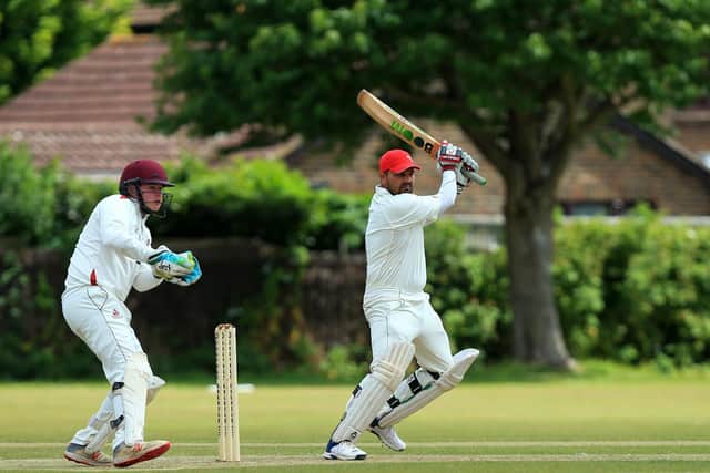Gosport's Mohammed Ali batting v Portsmouth & Southsea
Picture: Chris Moorhouse