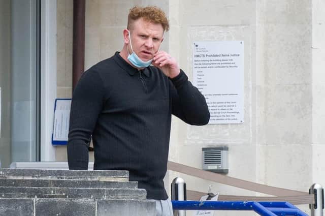Ashley Twells outside Portsmouth Magistrate s court on April 7, 2021 Picture: JPIMedia
