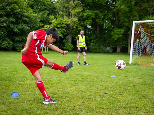 Families joined players and staff at an awards ceremony and fun day on Stubbington Recreation Ground on Saturday afternoon. Pictured - Everyone had a great time, enjoying the games on offerPhotos by Alex Shute