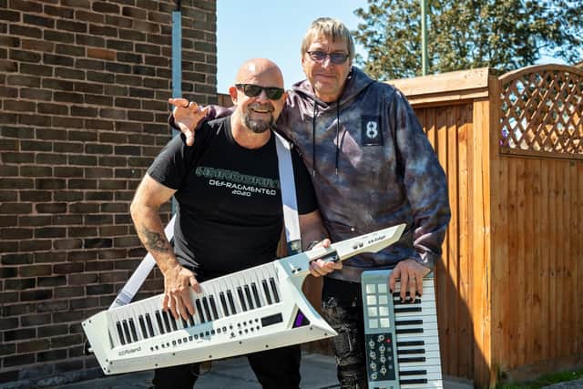Vic Woods  and Kev McManus from HardDrive. Picture: Mike Cooter (110821)