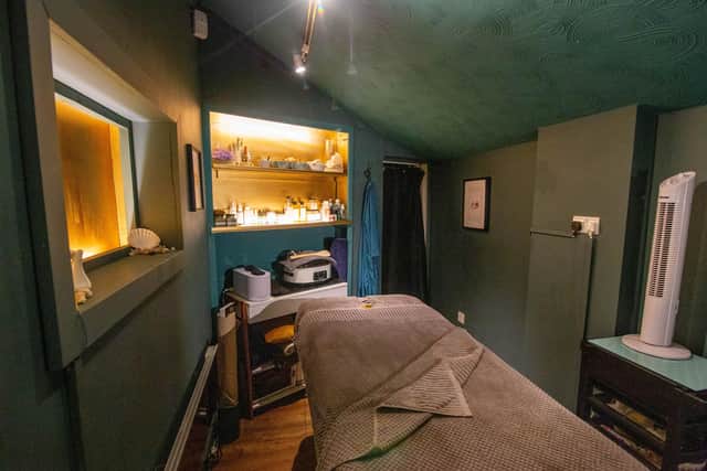 Workmates Samantha Worsey and Hannah Seager decided to launch a contact therapy room for people with cancer after they both lost their mothers to the disease
Pictured: GV of the Lagoon Treatment Room at Southsea Bathing Hut, Southsea on Friday 20th August 2021
Picture: Habibur Rahman