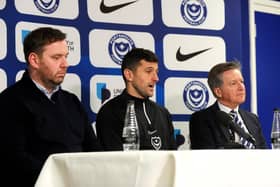 From left: sporting director Rich Hughes, Blues head coach John Mousinho and chief executive Andy Cullen

(Picture: Sarah Standing (200123-4767)