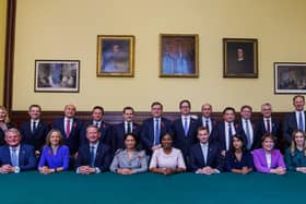 Havant MP Alan Mak (seventh from right, back row) and other members of the Shadow Cabinet with new Conservative leader Kemi Badenoch