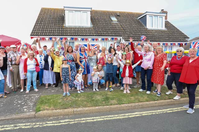 Jubilee parties happened all across the region on Friday afternoon, as people took to the streets to celebrate the Queens Jubilee.

Pictured - All the residents of Coronation Road came together for a group photo on Friday afternoon



Photos by Alex Shute