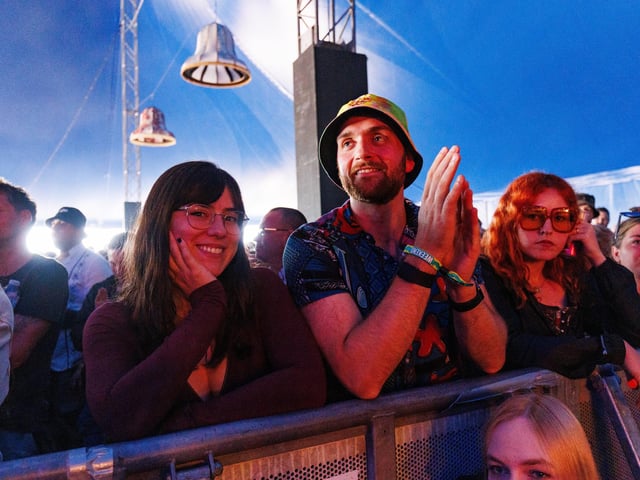 Pictured: The Crowds watching Comedian Frankie Boyle at Big Top Comedy and Cabaret tent Picture:Marcin Jedrysiak