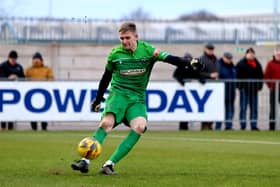 Brighton loanee goalkeeper Fynn Talley is expected to be available to Gosport at Kings Langley after missing out because of a positive Covid-19 result last weekend Picture: Tom Phillips