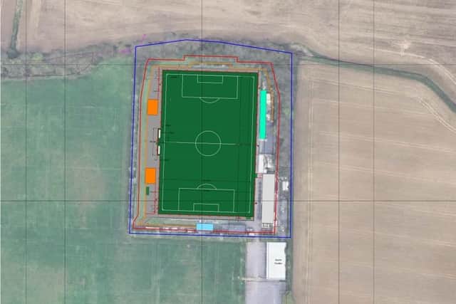 Site plan of 3G pitch for AFC Portchester, Fareham c) Labosport
