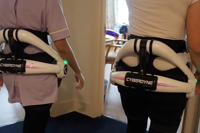 Hampshire County Council has been trialing robotic back-braces to help care staff with heavy lifting. Picture: Hampshire County Council