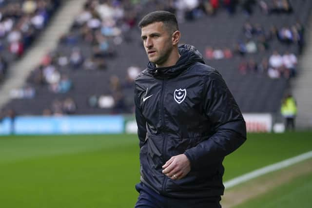 Pompey head coach John Mousinho