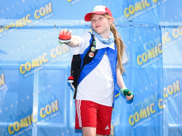 Pictured is: The Children's best dressed Comic Con character competition. Picture: Keith Woodland (110521-229)