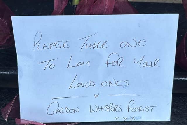 Flowers at Fareham cemetery
