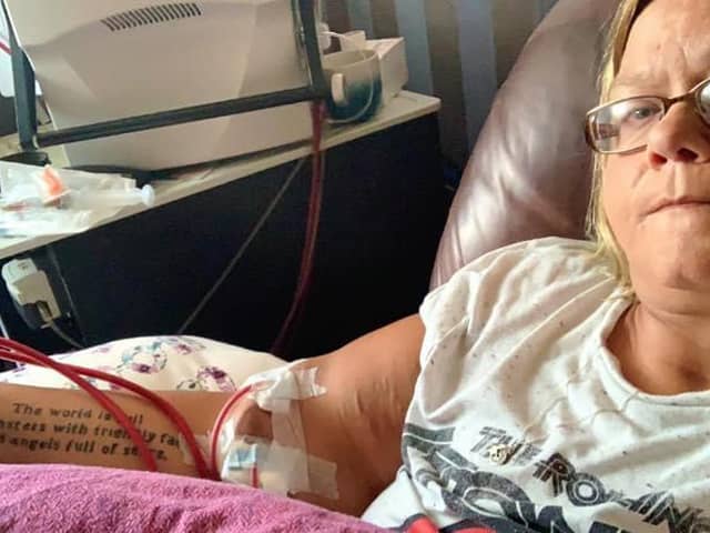 Mum-of-one Emma Bone, 37, of Westbourne, has been told by government to isolate for 12 weeks as she has end-stage kidney disease and is at risk if she caught Covid-19. Picture: Emma Bone