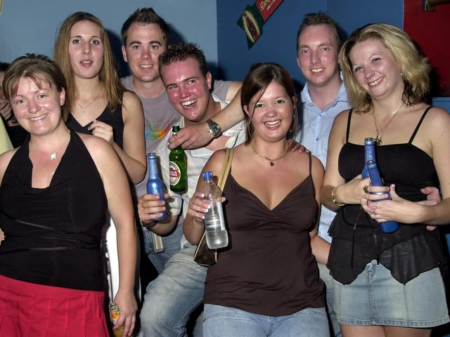 Revellers having a good time at the Route 66 nightclub in Guildhall Walk, Portsmouth - (043813-0064)