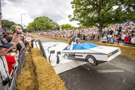 Fareham based Team Go Go Gadget Soapbox won the Red Bull Soapbox Race in London. Picture: Leo Francis / Red Bull Content Pool.