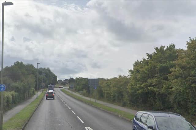 The stolen Mercedes collided with another vehicle in Privett Road, Lee-on-Solent. Picture: Google Maps.