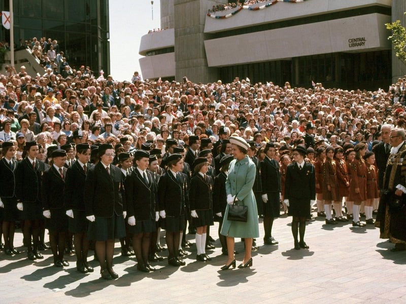 A packed Guildhall Square - Queen Elizabeth's Silver Jubilee visit to Portsmouth in 1977 Picture: The News Portsmouth