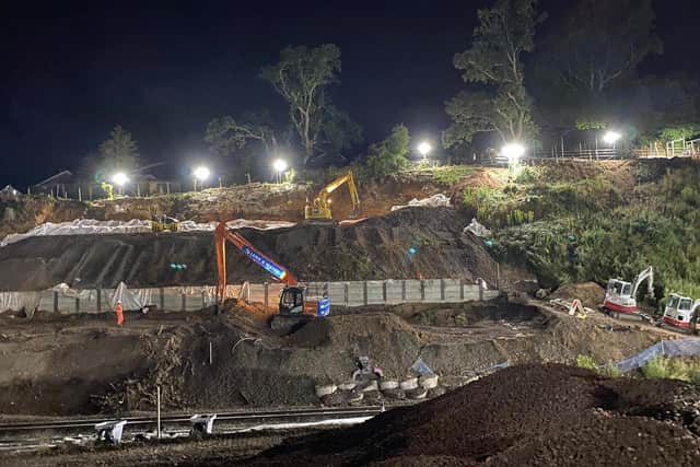 Engineers at National Rail have completed works to prevent landslips.