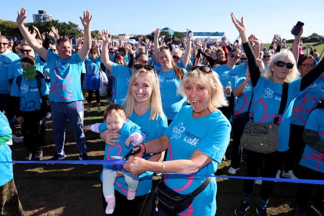 Hundreds of fundraisers took part in the Memory Walk to support loved ones and their carers.
