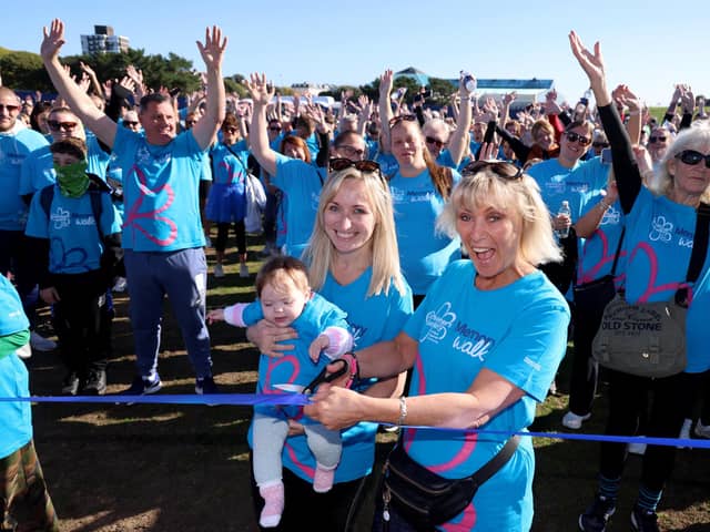 Hundreds of fundraisers took part in the Memory Walk to support loved ones and their carers.